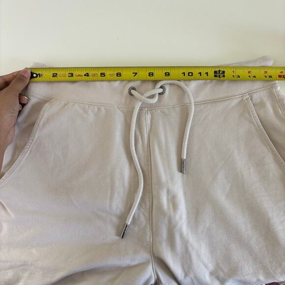 Psycho Bunny Mens Rodman Micro French Terry Sweatshort Size Small Natural Linen - Picture 10 of 13
